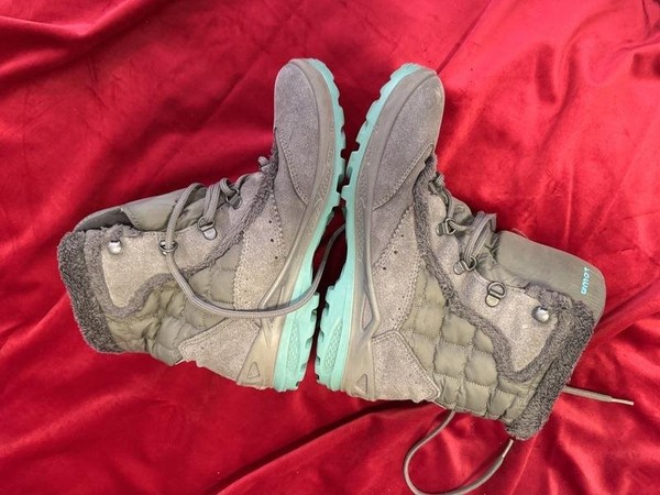 Women Lowa Boots Grey Suede 37 #ME30