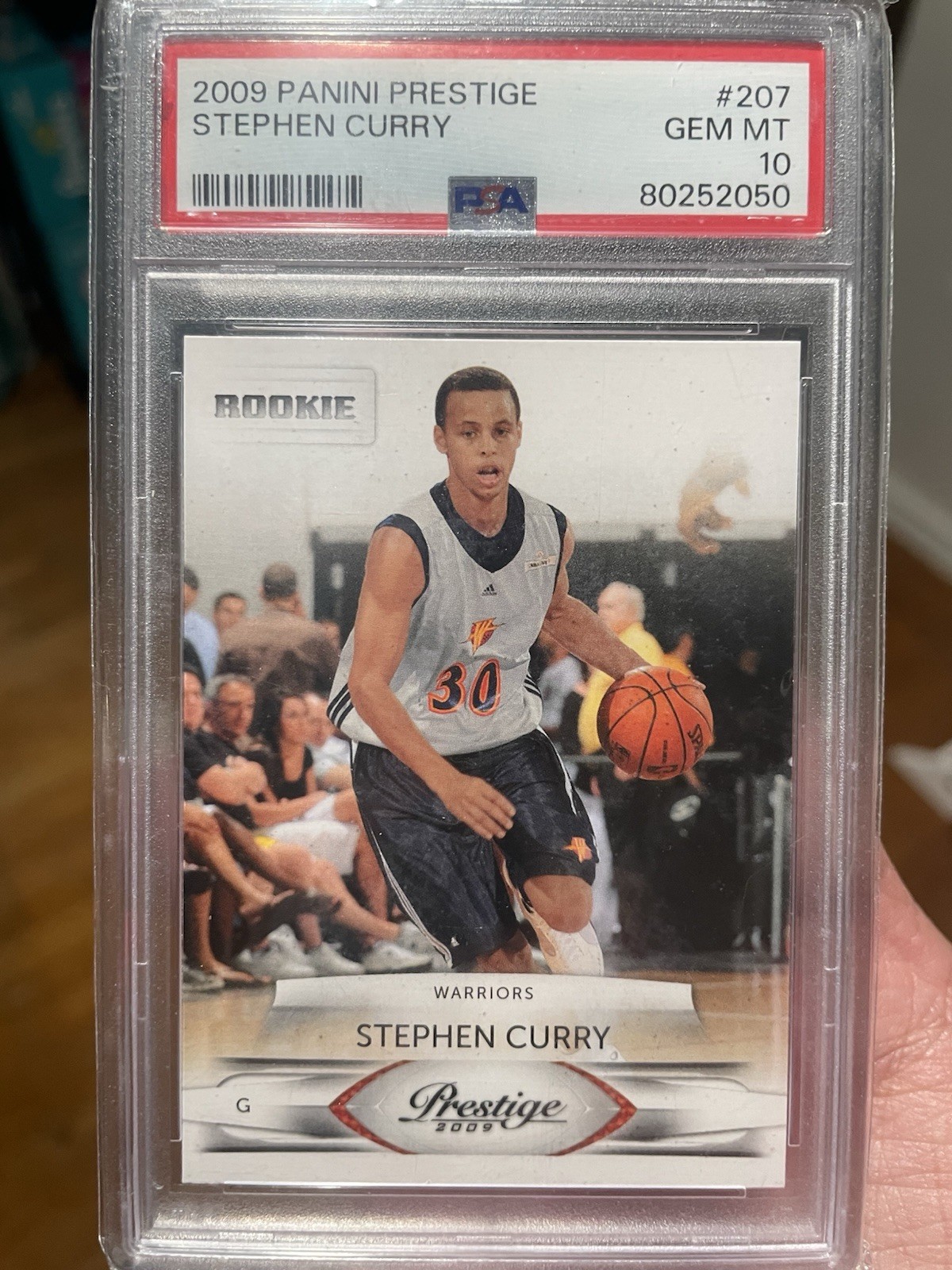 Panini Prestige 2009-10 Stephen Curry #207 Rookie PSA 10 Golden State Warriors