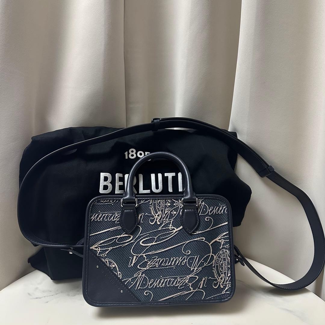 Berluti calligraphy Angour Gulliver 2way bag