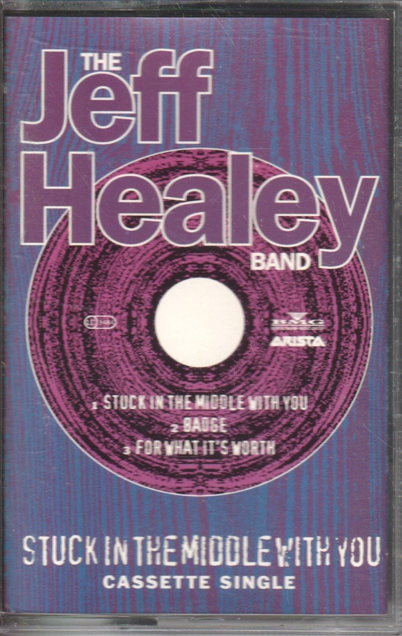 Jeff Healey Band Stuck In the Middle With You cassette Europe Arista 1995