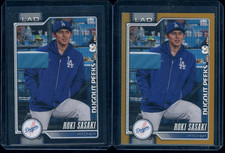 LOT 2X 2026 Topps Black/Gold #66 Roki Sasaki 9/10 41/50 DODGERS