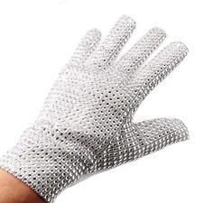 ZUROLEE Sequin Rhinestone Gloves for Adult Sparkling Right hand, Silver