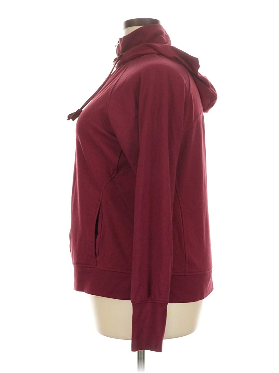 Danskin Women Red Zip Up Hoodie XXL View 4