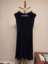 Women’s Chaps Black Cap Sleeve Knee Length Dress Size Petite Small