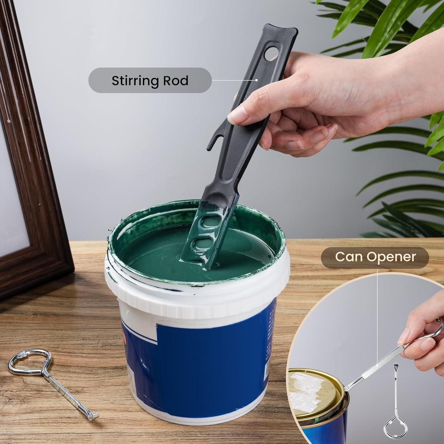 Mister Rui 18 Pack Professional Paint Roller Kit with Tray and Brush