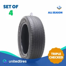 Set of (4) Used 225/60R18 Linglong Crosswind HP010 Plus 100H - 5-7/32