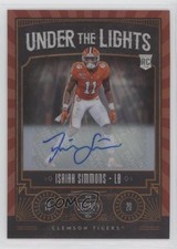 2020 Panini Legacy Under the Lights Ruby 43/50 Isaiah Simmons #UL-IS Auto 7i2