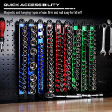 Magnetic Socket Organizer Holder 96-pack Set 14 38 12 Metric Sae New Magnetic Socket Organizer Holder 96-pack Set 14 38 12 Metric Sae New