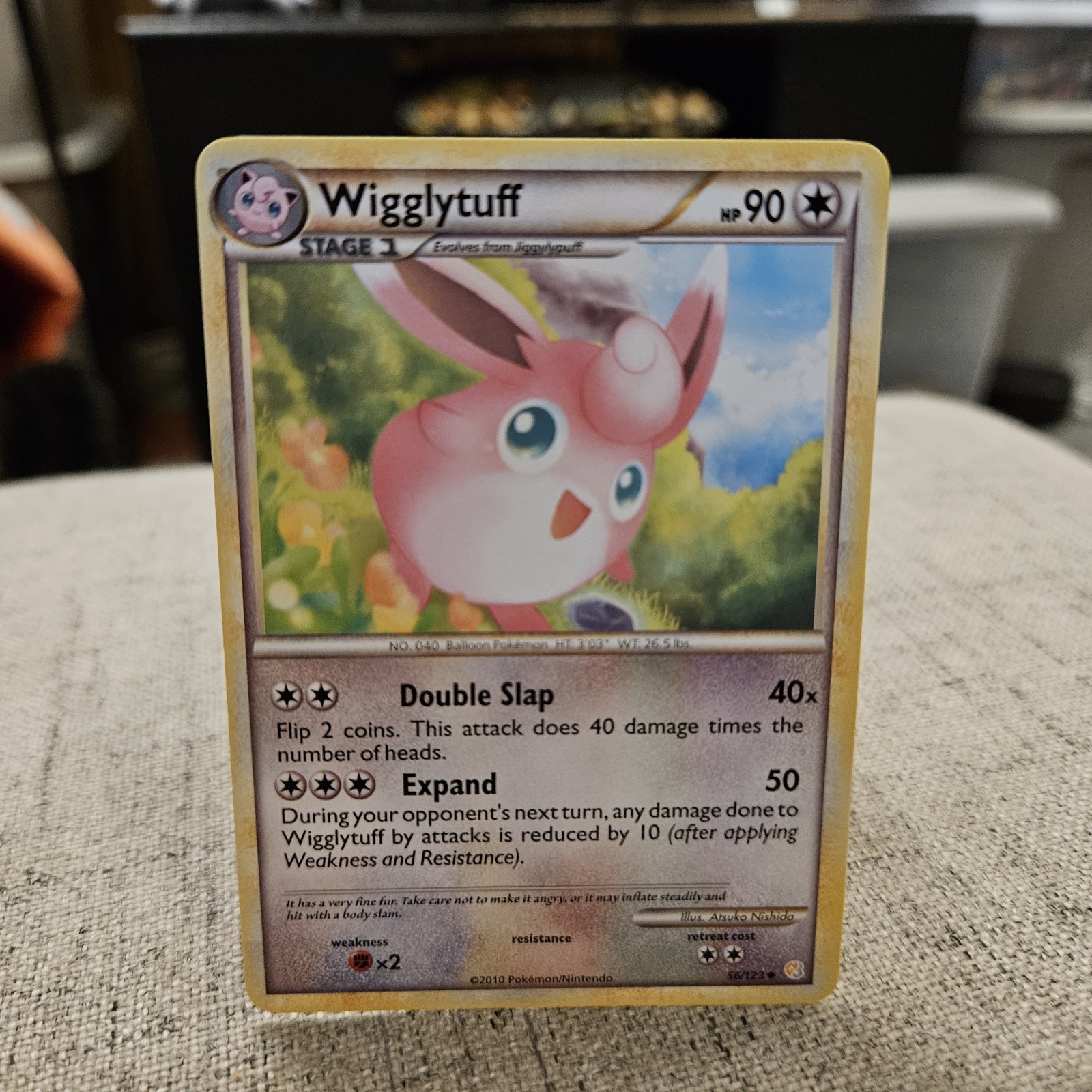 Wigglytuff Pokemon TCG Heartgold And Soulsilver Uncommon Card #56/123