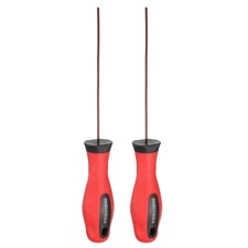 2pcs 1.5mm Metric Hex Screwdriver Magnetic Screwdrivers S2 Alloy Steel Red Brown