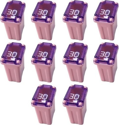 10 Pack 608830 30 Amp Micro Cartridge Fuses Micro Fuse FMM Mcase Micro Female...