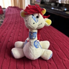 Little Suzy's Zoo baby rattle plush Patches the Giraffe 6.5" vintage 1999