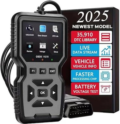 OBDII V519 Scanner Diagnostic Tool-Check Engine Code Reader Scanner with Reset,