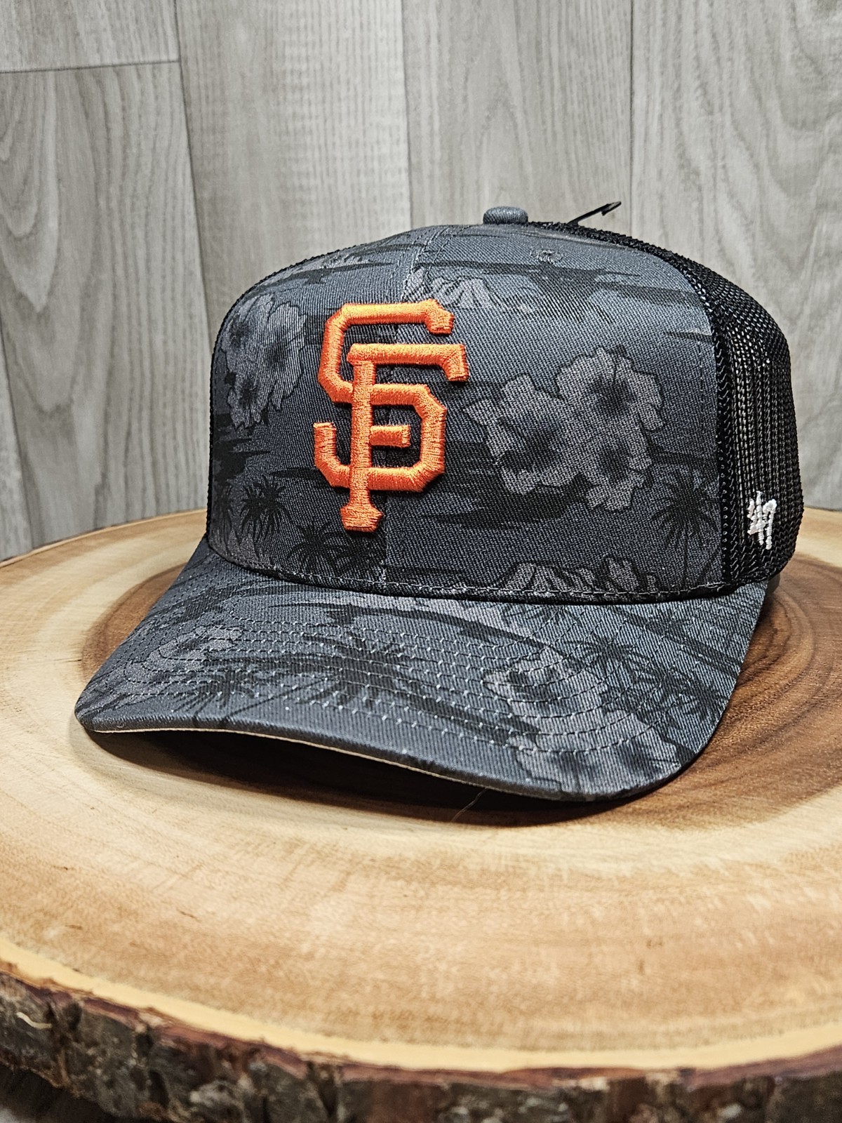 San Francisco Giants Tropical 47 Brand Trucker Snapback Adjustable Hat Cap MLB