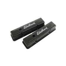 Edelbrock Signature Series Black Valve Covers 4643 Chevy Sbc 283 305 350 400