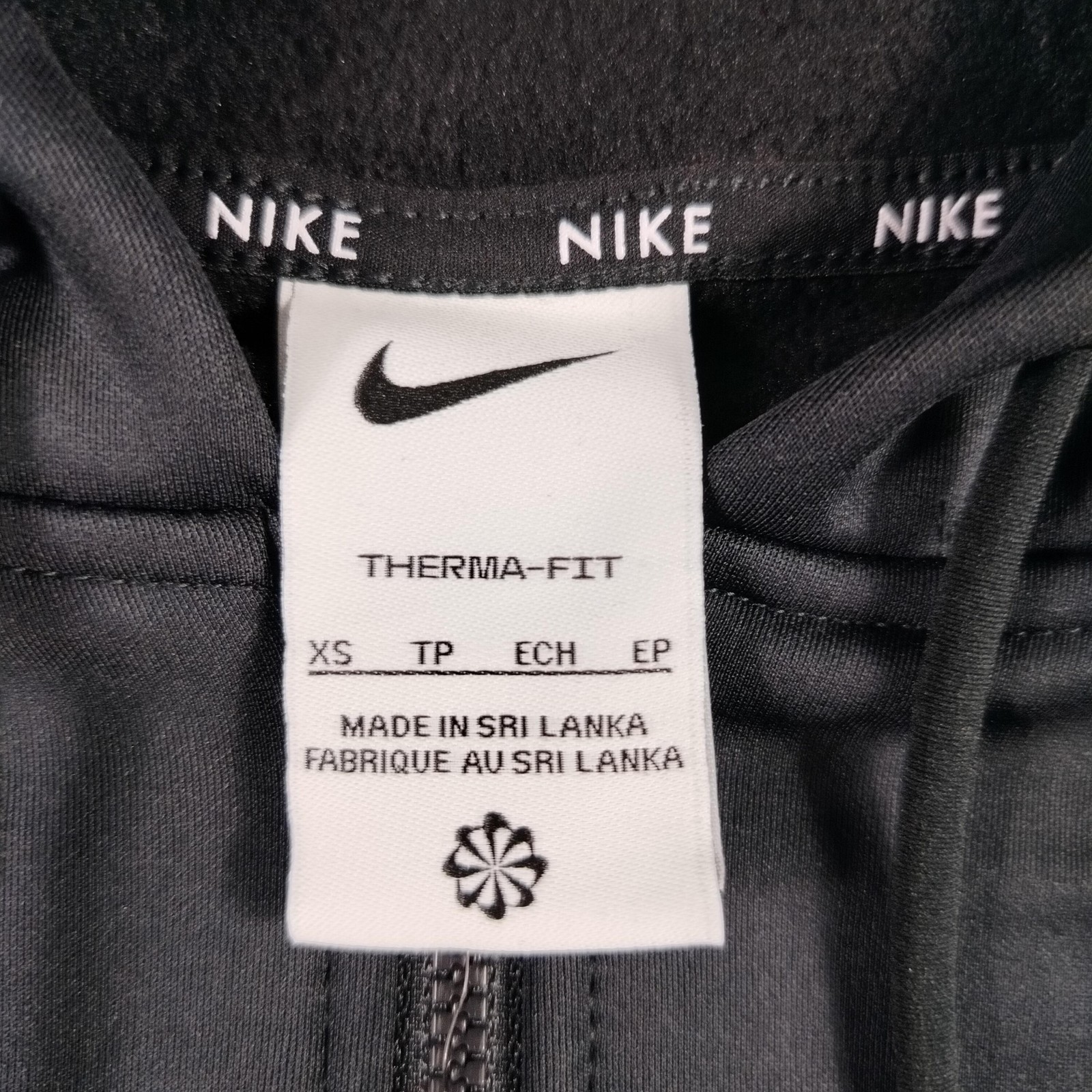 SACAI X NIKE Nike Therma Fit Felpa con Cappuccio Donna XS Full Zip Giacca da Allenamento Fori Pollice FB5216