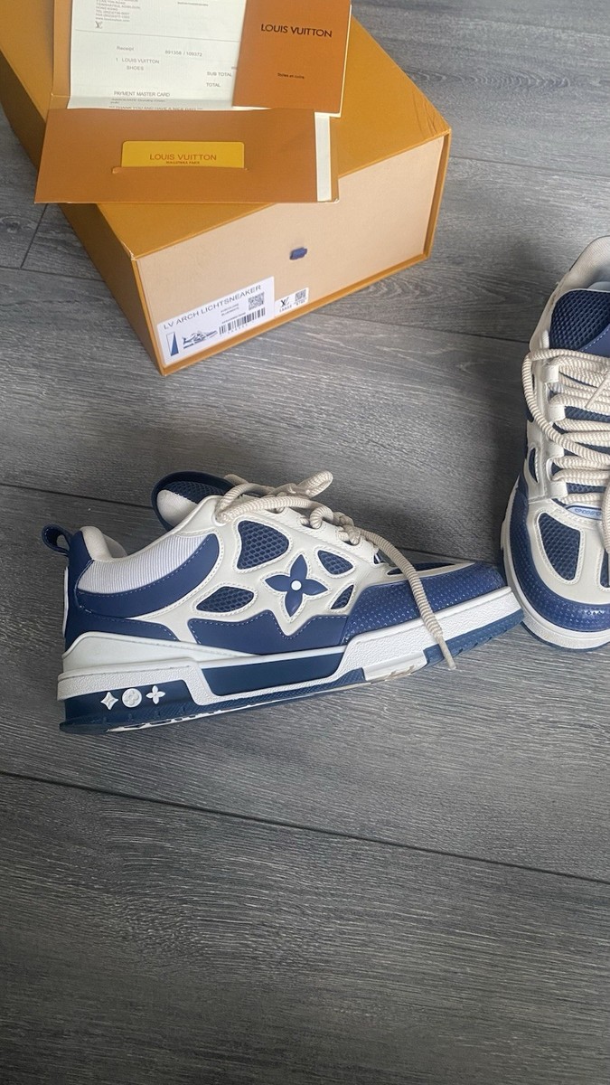 Size 10 - Louis Vuitton Skate Sneaker Marine for sale online | eBay