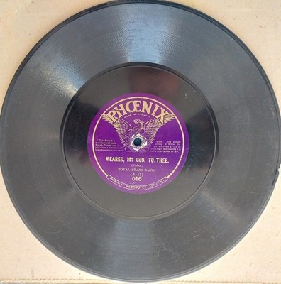 Royal Brass Band: Nearer, My God, To Thee / Lead Kindly Light 10'' Shellac 78 VG