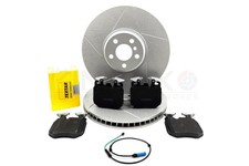BMW 750d M SPORTGR�BCHEN GERILLT BREMSSCHEIBEN VORNE TEXTAR BEL�GE SENSOR 374mm