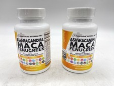 Clean Nutraceuticals Ashwagandha Maca Root Fenugreek Supplement - 2 Pack