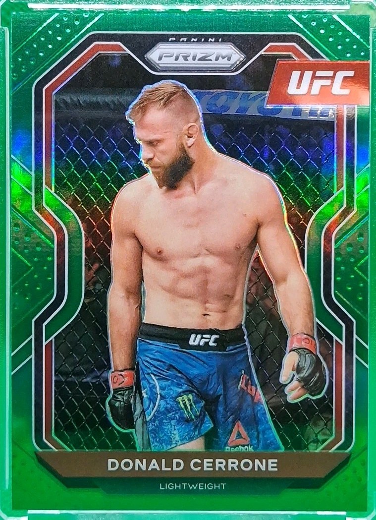2021 Panini Prizm UFC Green Prizm Debut Donald Cerrone #12