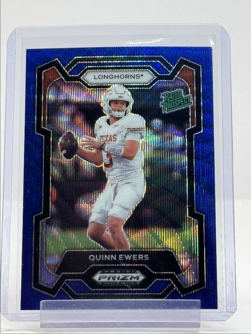 QUINN EWERS 2024 PANINI PRIZM DRAFT RATED PROSPECT BLUE WAVE /249 Q2277