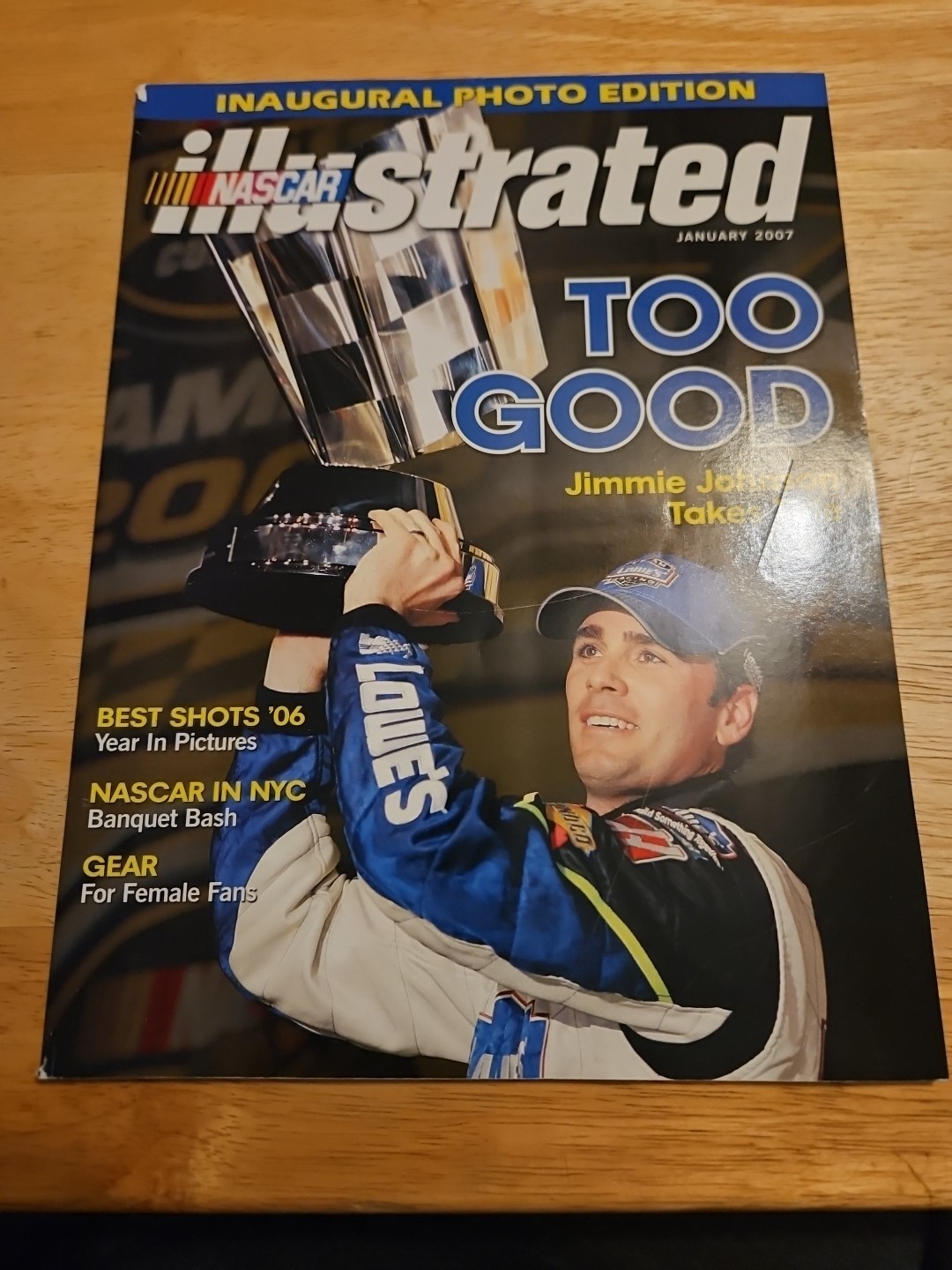 Nascar Illstrated January 2007 Jimmie Johnson Front Cover Magazine