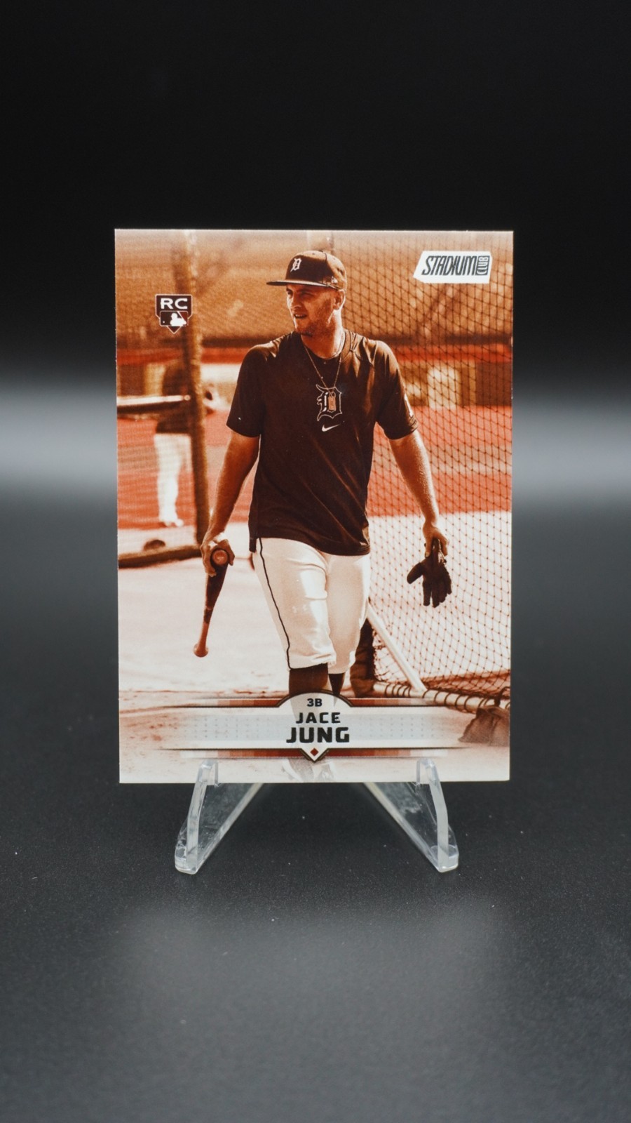 2025 TOPPS STADIUM CLUB JACE JUNG #47 SEPIA RC DETROIT TIGERS