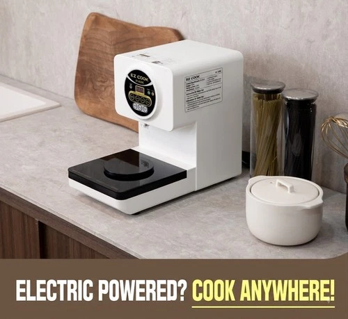 EZ COOK IH5600 Ramen Cooker Easy Cook Pot Motor Type 220V 60Hz Express