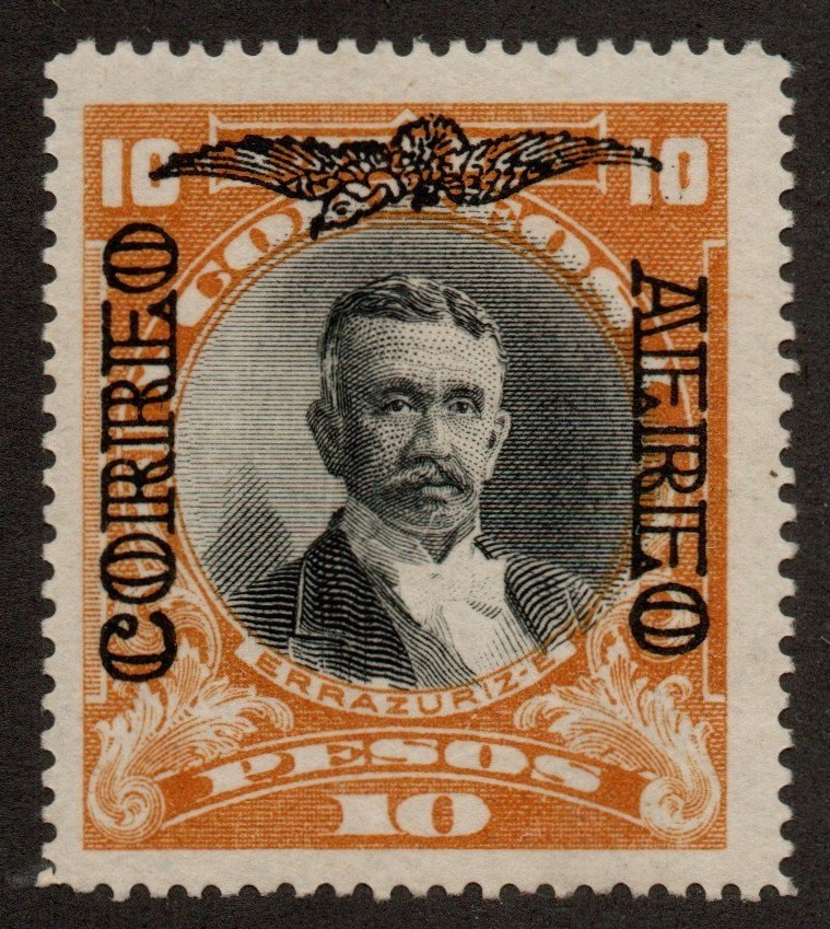 Chile Scott C7 10-peso Airmail issue Mint Hinged 2021 cv $16