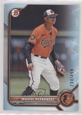2022 Bowman Draft Sky Blue 284/499 Maikol Hernandez #BD-106 ut4