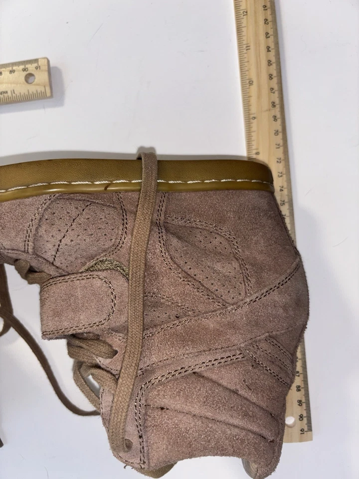 Limited by A.S.H. Zapatillas altas cuña oculta gamuza marrón topo EE. UU. 9  Foto 3 de 4