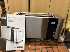 Severin Automatic Long Slot Toaster 4 Slice 1400W Brushed Stainless Steel AT2509