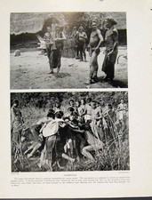 Original Old Antique Print Marriage Burman Tradition Culture Photogaph