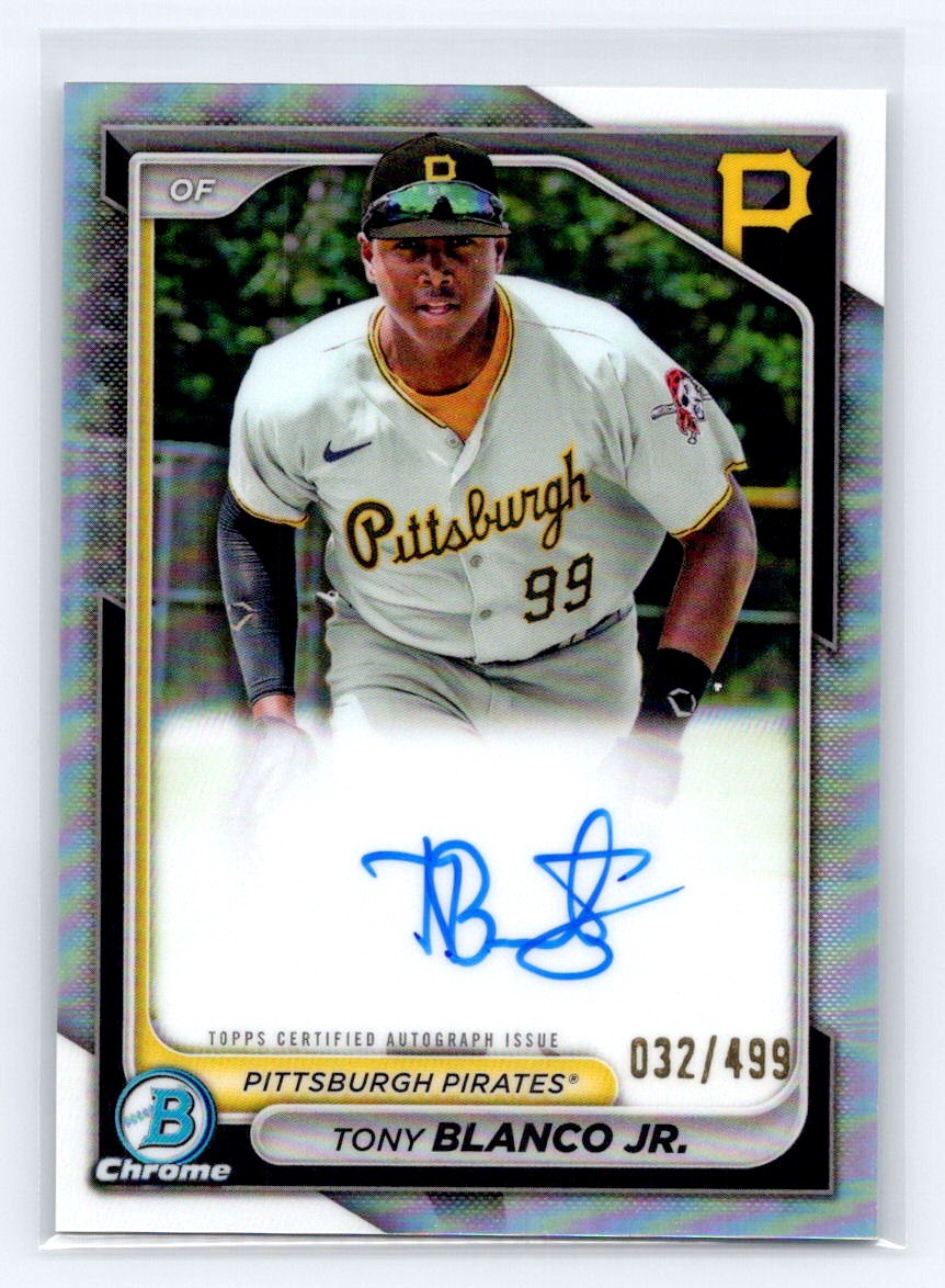 2024 Bowman Chrome Prospect Auto Refractors #CPA-TB Tony Blanco Jr. /499 Pirates