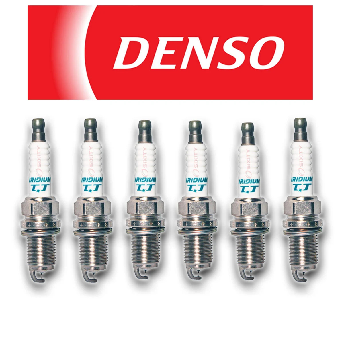 Set 6 Spark Plugs Iridium TT DENSO Twin Tip 4702 IK20TT V6 Upgraded