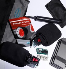 Permobil K/C300 wheelchair accessories: elbow pads, switchboard circuit, manual