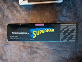 The Death and Return of Superman SNES Super NES Nintendo Game, Box, & Manual