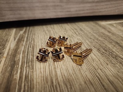 RARE VTG Royal Caribbean Cruises Cufflinks 3 Sets Blue Enamel Employee Uniform