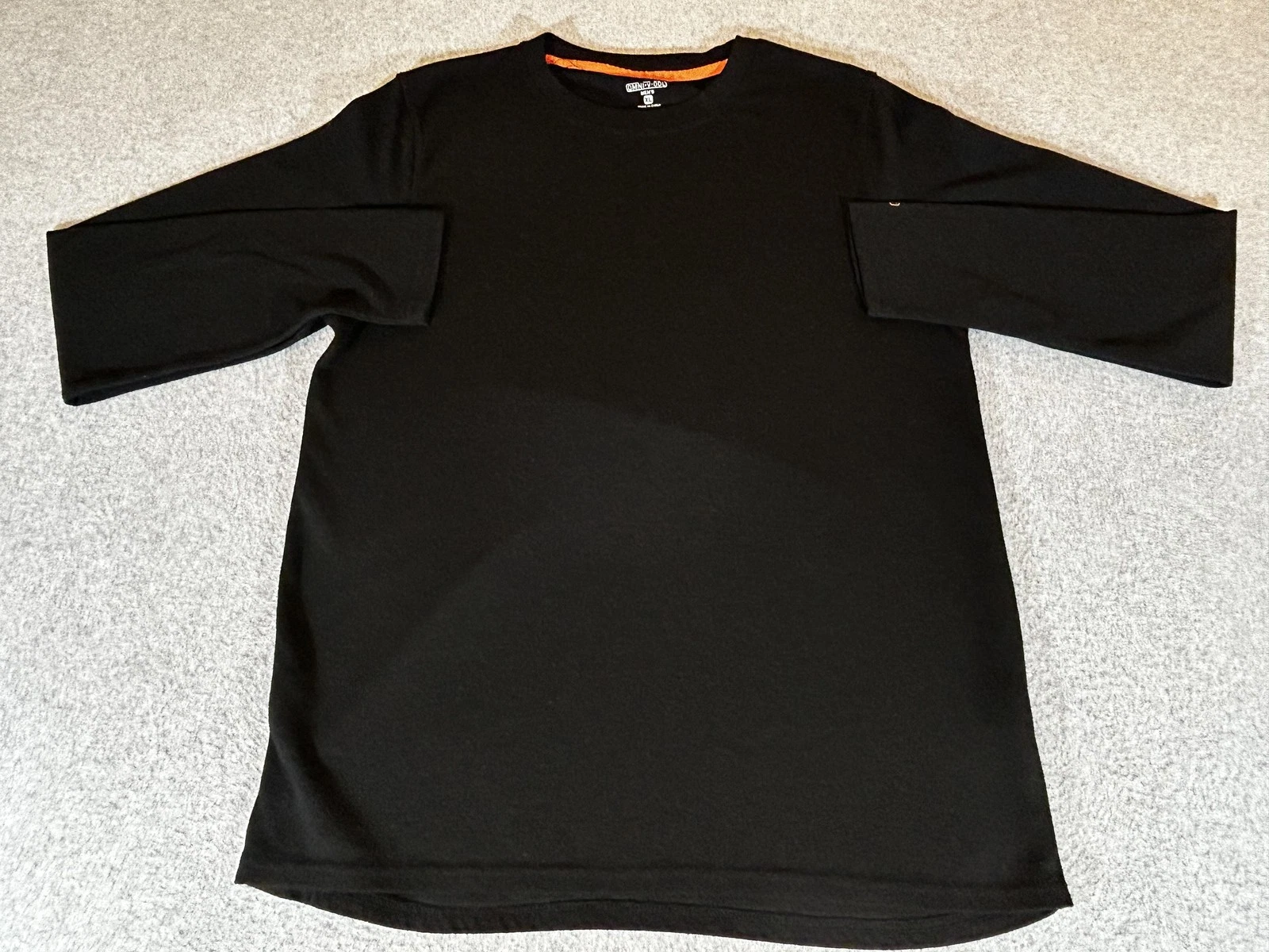 Omni Wool Shirt Mens XL Black Long Sleeve Thermal Base Layer Lightweight Top