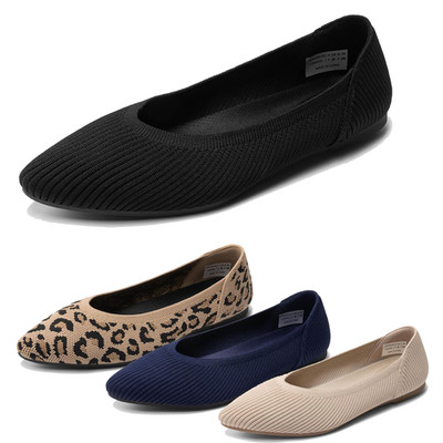 Women Knit Ballet Dressy Flats Comfortable Washable Flexible Breathable Flats