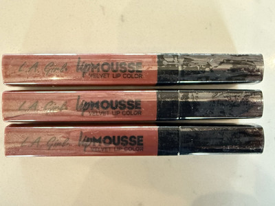 NEW & Sealed (Lot of 3) LA Girl Lip Mousse Velvet Liquid Lip Color GLC786
