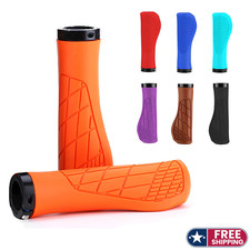 Ergonomic Bike Handlebar Grips MTB Bicycle Lock On Anti Slip Rubber Comfort Grip