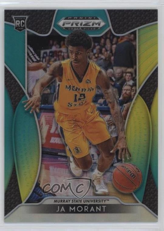 2019-20 Panini Prizm Draft Picks Green & Yellow Prizm 138/249 Ja Morant #65 4f5