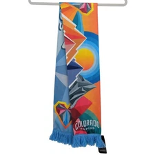 Colorado Rapids Soccer Scarf MLS Ruffneck Geometric Mountains Sun Fan Apparel