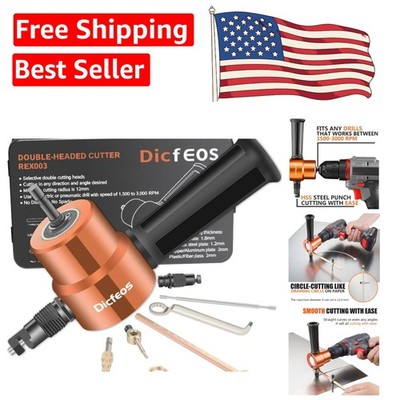Corded Electric Nibbler for Straight, Curve & Circle Cutting - Includes Tool Box