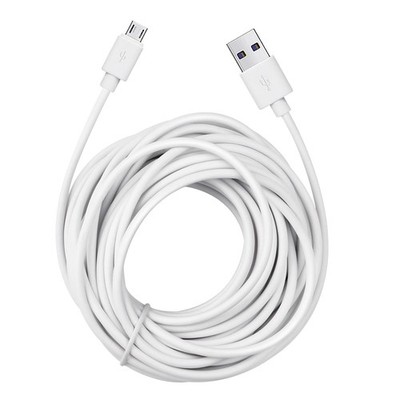 26 ft Micro USB Extension Cable: Perfect for Wyze, Blink, Kasa Cameras