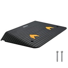 Upgraded Rubber Threshold Ramp, 3.5" Rise Door Ramp with 1 Channel