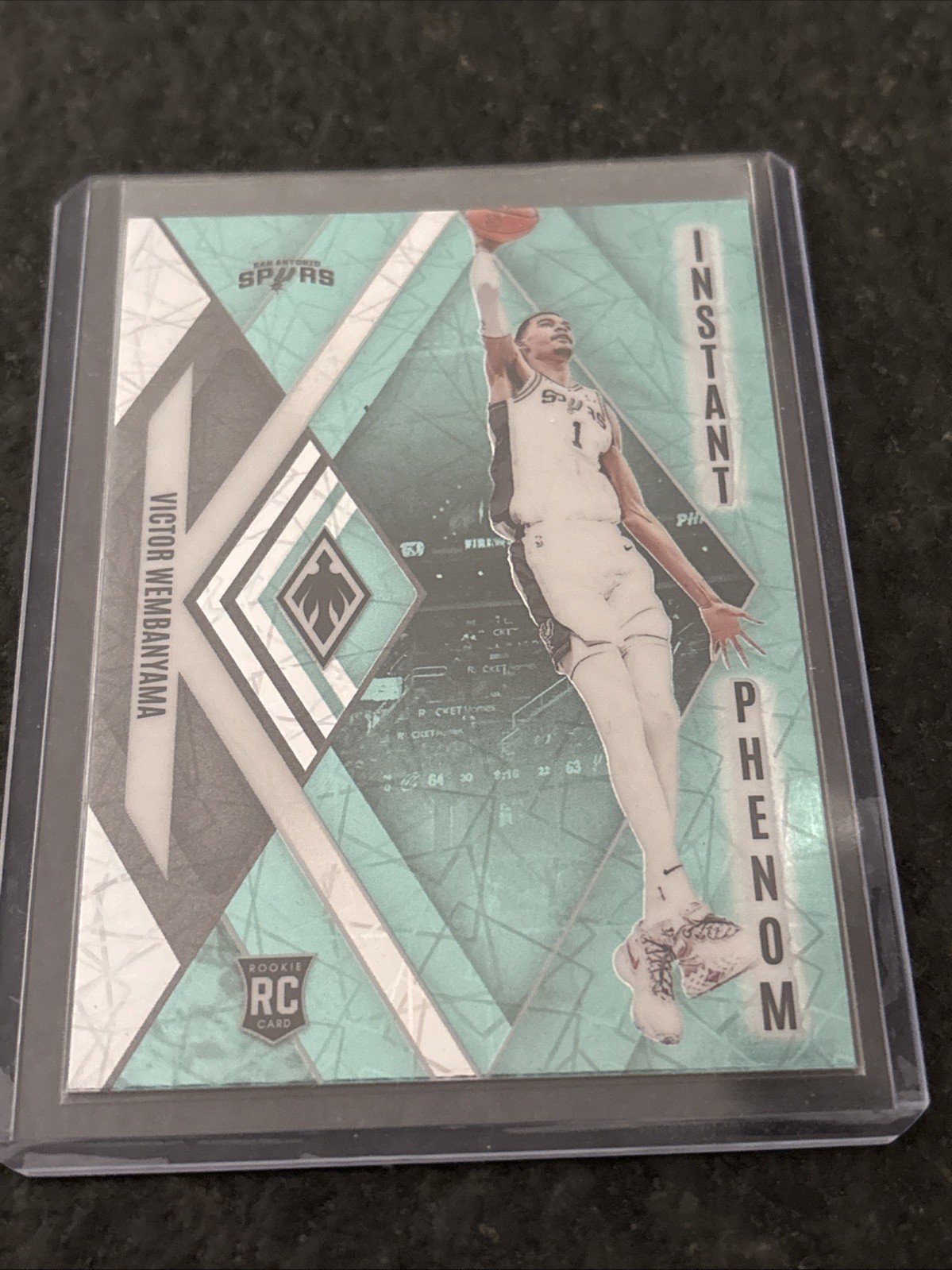 2023-24 Panini Phoenix - Instant Phenom Victor Wembanyama #13 Teal Lazer (RC)