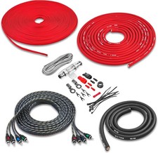 True 4 Gauge AWG Premium CCA Complete Amplifier Wiring Kit with OFC 4-Channel RC
